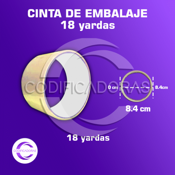 Cinta de embalaje transparente 2'' x 18 yardas / Caja x120 unid