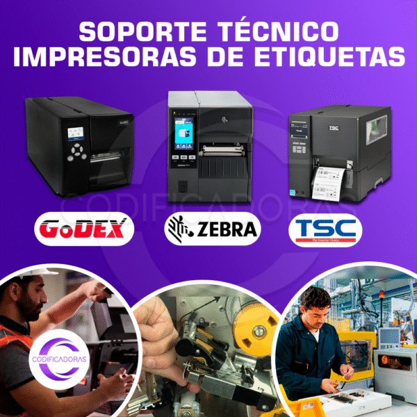 Soporte técnico de impresoras de etiquetas