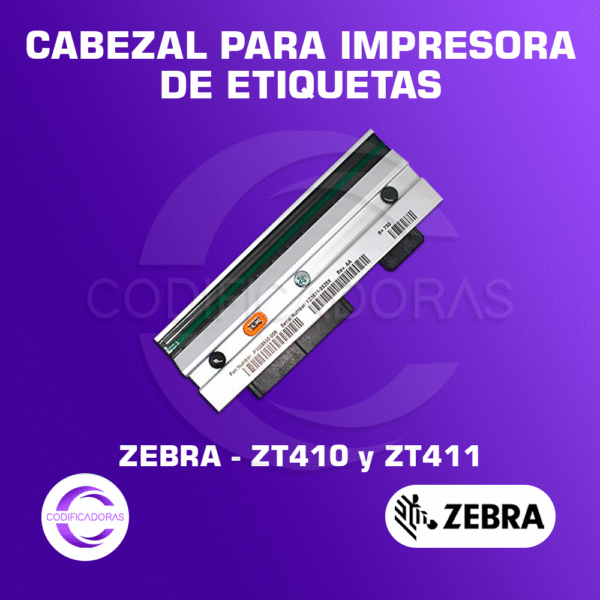 CABEZAL PARA IMPRESORA INDUSTRIAL DE ETIQUETAS ZEBRA ZT410 Y ZT411 / 203DPI