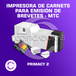 Impresora De Carnets Con Laminadora Para Emisión De Brevetes - MTC - Evolis Primacy 2