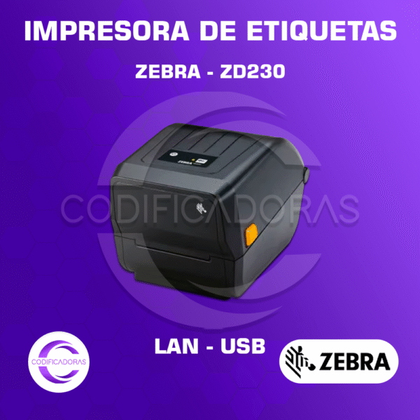 Impresora de Etiquetas – Conexión LAN – Zebra ZD230