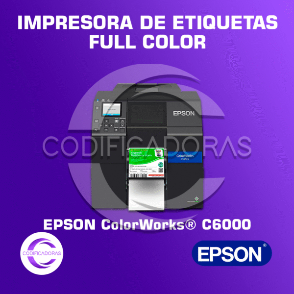 Impresora de Etiquetas a Color Epson ColorWorks CW-C6000