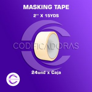 Cinta Masking Tape 2'' x 15yds x caja 24und