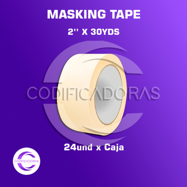 Cinta Masking Tape 2'' x 30yds x caja 24und