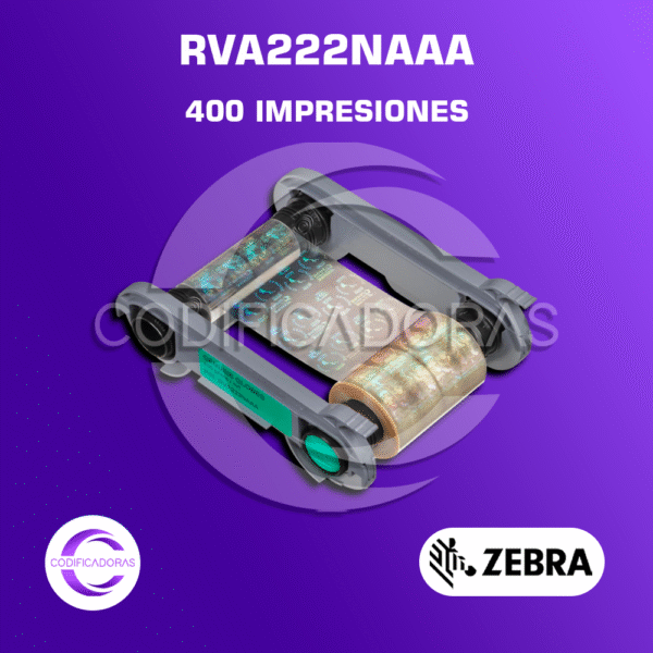 Cintas Ribbon Evolis RVA222NAAA Holograma 400 impresiones para Primacy 2