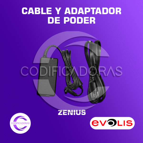 FUENTE DE ALIMENTACIÓN AC/DC PARA IMPRESORA DE CARNETS - EVOLIS ZENIUS