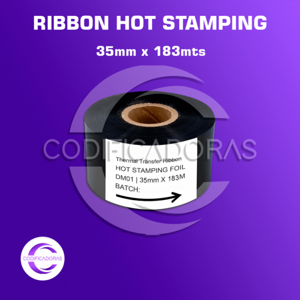 ROLLO RIBBON HOT STAMPING FOIL 35mm x 183mts
