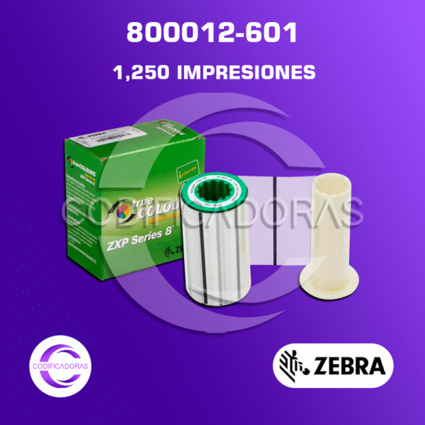 CINTA RIBBON 800012-601 PARA IMPRESORA DE CARNETS ZXP SERIES 8 Y 9