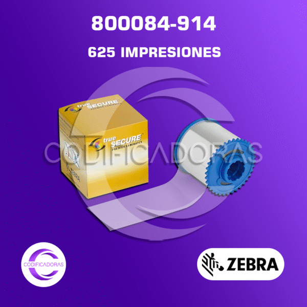 CINTA RIBBON 800084-914 PARA IMPRESORA DE CARNETS ZXP SERIES 8 Y 9
