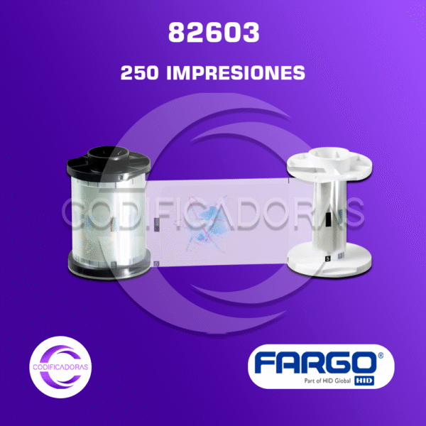 CINTA RIBBON FARGO 82603 LAMINA H0LOGRÁFICA POLYGUARD 0.6 mm PARA IMPRESORA DE CARNETS FARGO DTC1500 - DTC4500 - DTC4500e - HDP5000 y HDP8500