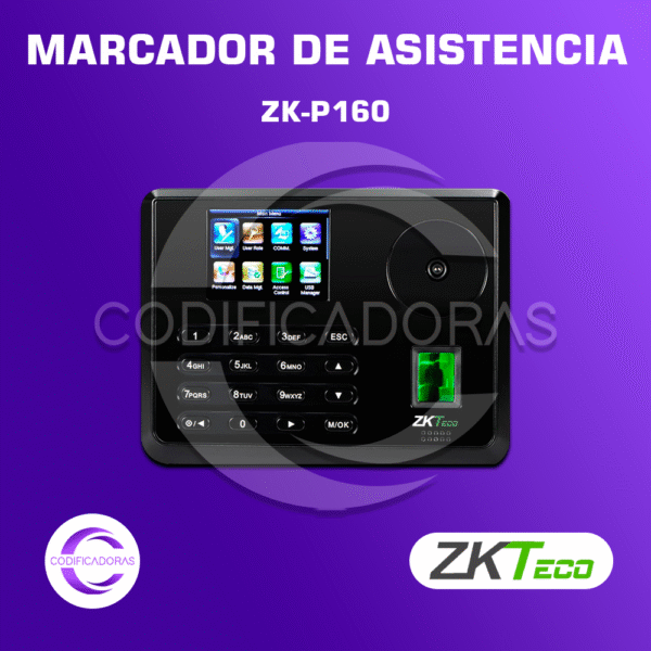 MARCADOR DE ASISTENCIA ZKTeco ZK-P160