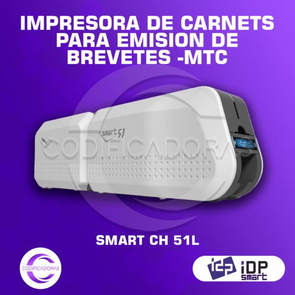 Impresora De Carnets Con Laminadora Para Emisión De Brevetes – MTC – SMART-51L (IDP Smart)