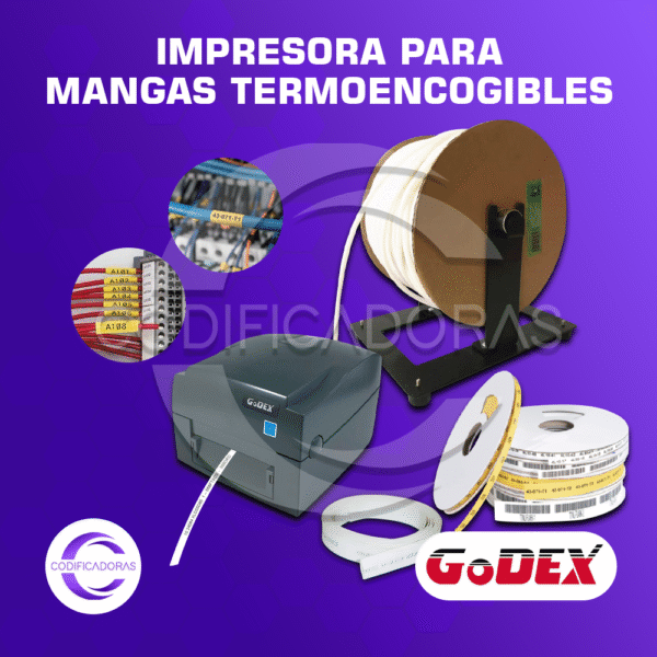 Pack Impresora de Mangas Termoencogibles Godex G500