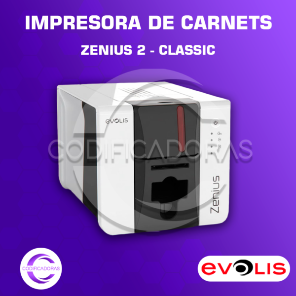 Impresora de Carnets Evolis Zenius 2 Classic USB – Impresión Profesional de Tarjetas PVC