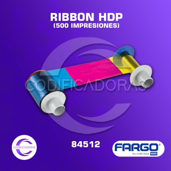 Ribbon HDP 084512 – Para Impresora de Carnets
