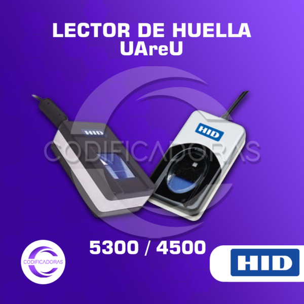 Lector de huella HID - UAreU 5300 / 4500