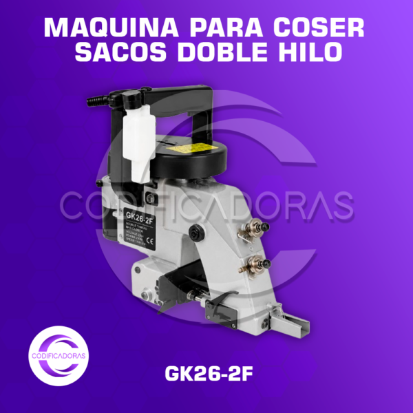 Máquina de Coser Sacos GK26-2F Doble Hilo Portátil