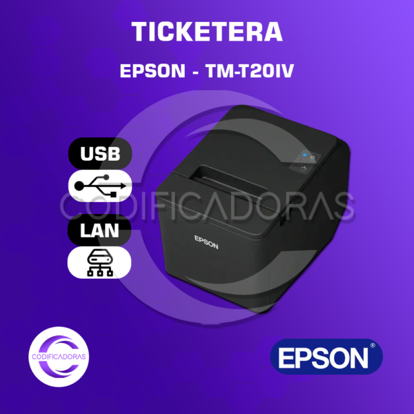 IMPRESORA TÉRMICA - TICKETERA - EPSON TM-T20IV