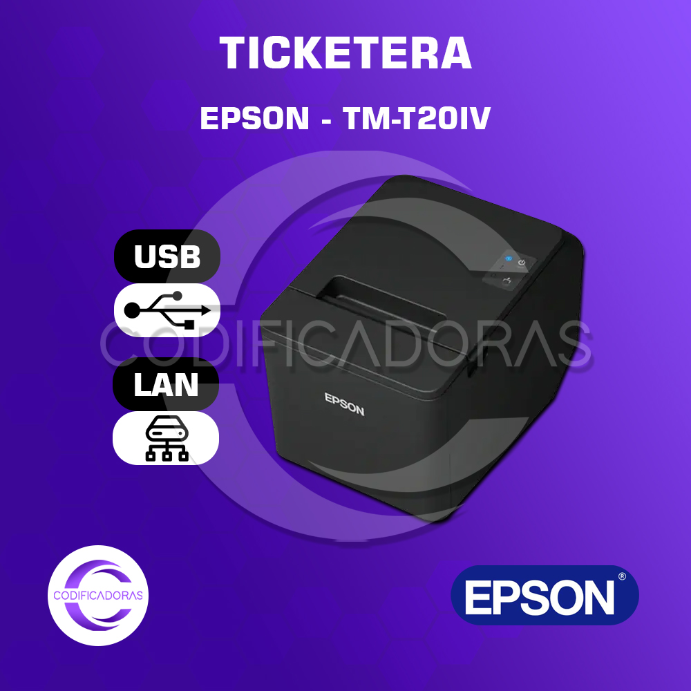 EPSON - TM-T20IV IMPRESORA TÉRMICA - TICKETERA - EPSON TM-T20IV - Imagen 1