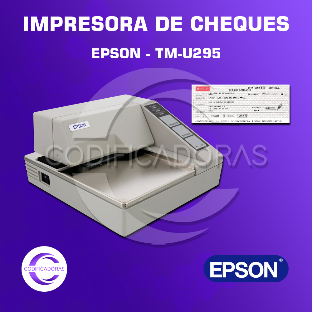 EPSON - TM-U295 Impresora de cheques Epson - TM-U295 - Imagen 1